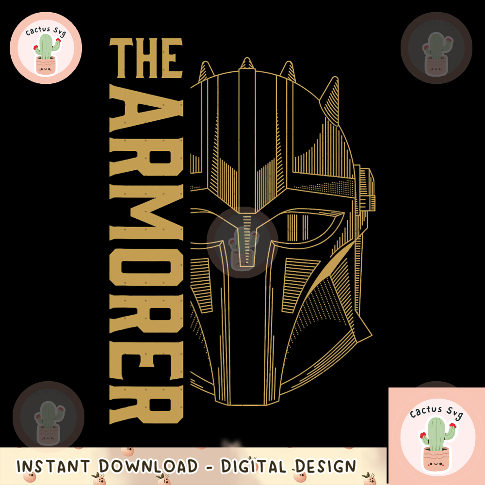 Star Wars The Mandalorian The Armorer Title Icon Logo png, digital download, instant.png