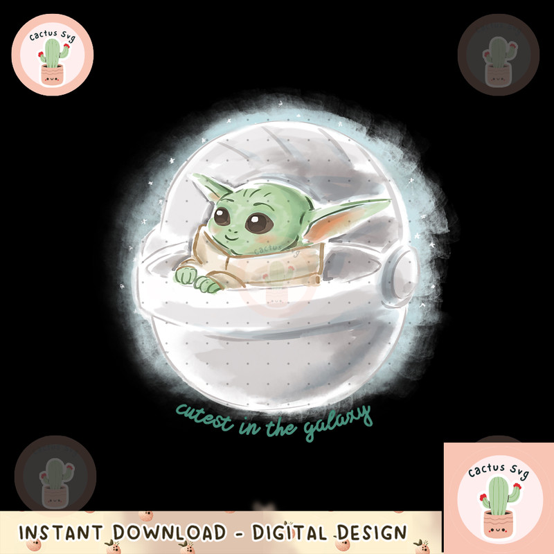 Star Wars The Mandalorian The Child Cutest In The Galaxy png, digital download, instant.png