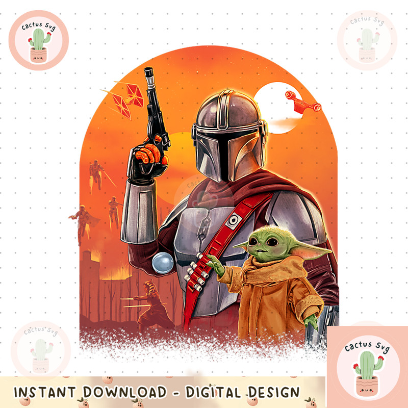 Star Wars The Mandalorian _ Grogu Space Western Exclusive png, digital download, instant.png