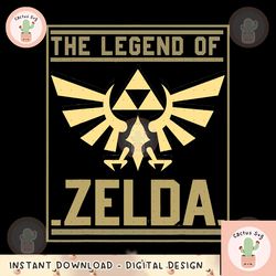 the legend of zelda hyrule crest box png, digital download, instant