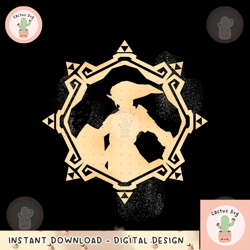 the legend of zelda link golden silhouette png, digital download, instant