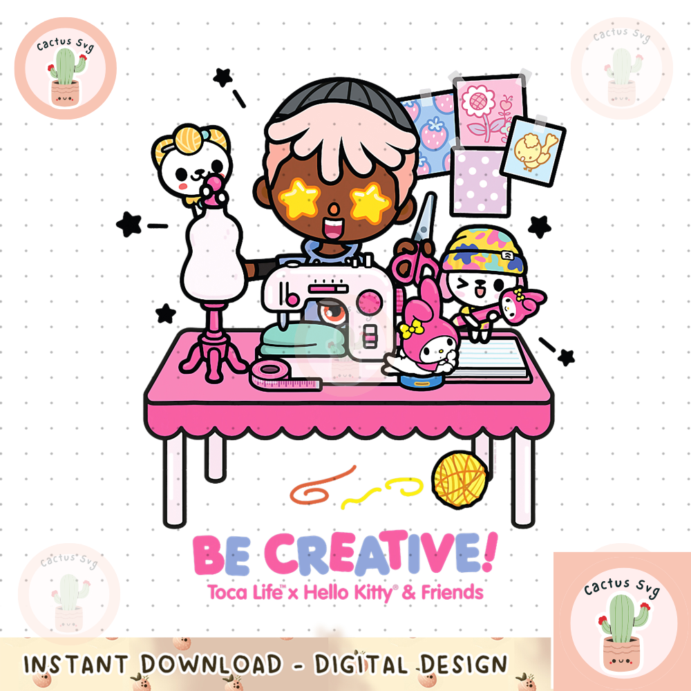 Toca Life x Hello Kitty _ Friends BE CREATIVE! png, digital download, instant.pngToca Life x Hello Kitty _ Friends BE CR.png