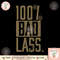 WWE Becky Lynch 100 Bad Lass Distressed Text Logo png, digital download, instant.png