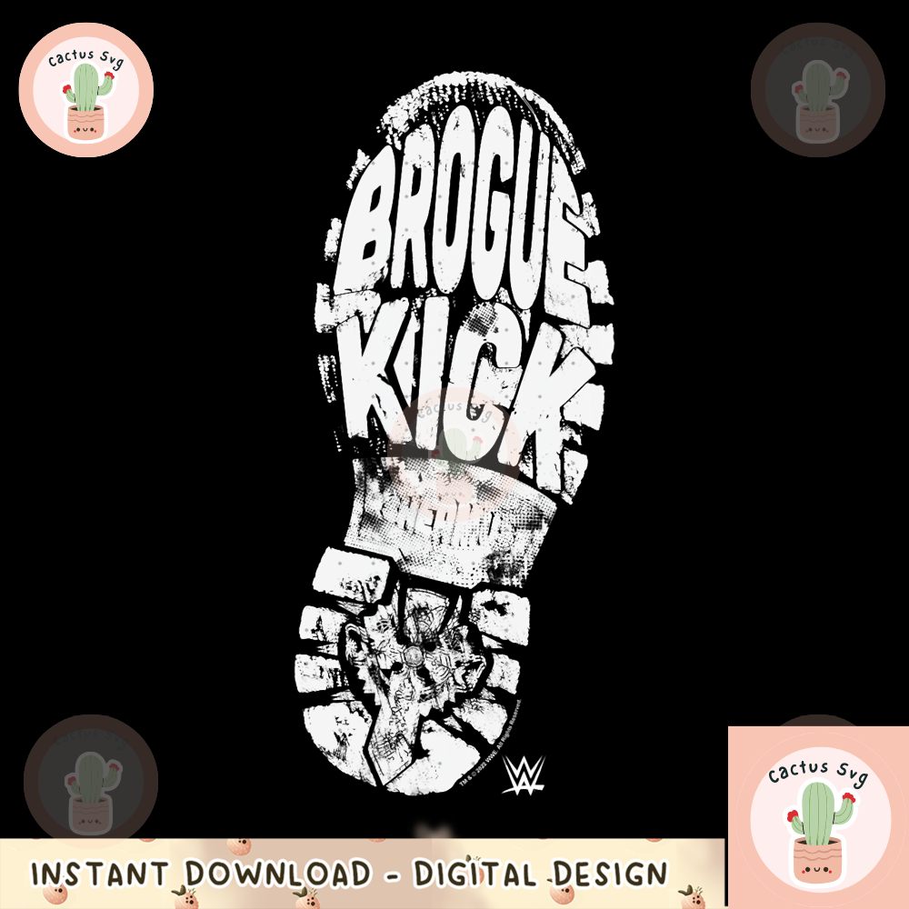 WWE Brogue Kick Sheamus Irish Finisher Shoe Sole Logo png, digital download, instant.png