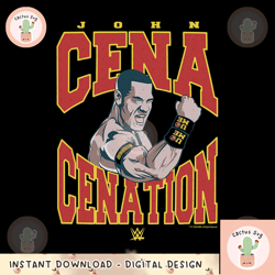 wwe john cena cenation collegiate png, digital download, instant