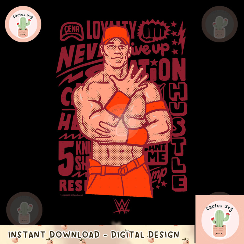 WWE John Cena You Can_t See Me Comic Poster png, digital download, instant.png
