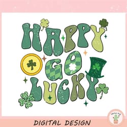 happy go lucky irish shamrock ,trending, mothers day svg, fathers day svg, bluey svg, mom svg, dady svg.jpg