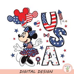 usa minnie mouse svg, disney mouse happy 4th of july svg, mouse red white and blue svg