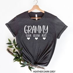 grammy t-shirt, custom grammy shirt, grandma shirt with grandchild names, mothers day shirt, personalized mimi shirt, ne