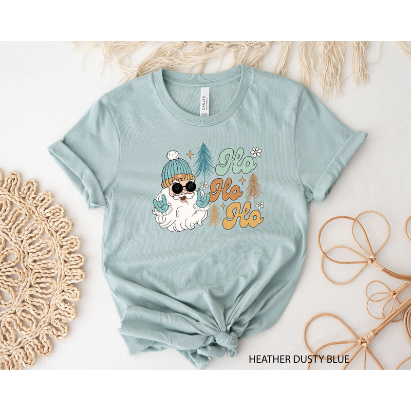 Ho Ho Ho Santa Shirt, Vintage Santa Tee, Funny Christmas Outfit, Christmas Shirt, Winter Tee, Christmas Santa Shirt, Cold Season,Holiday Tee.jpg