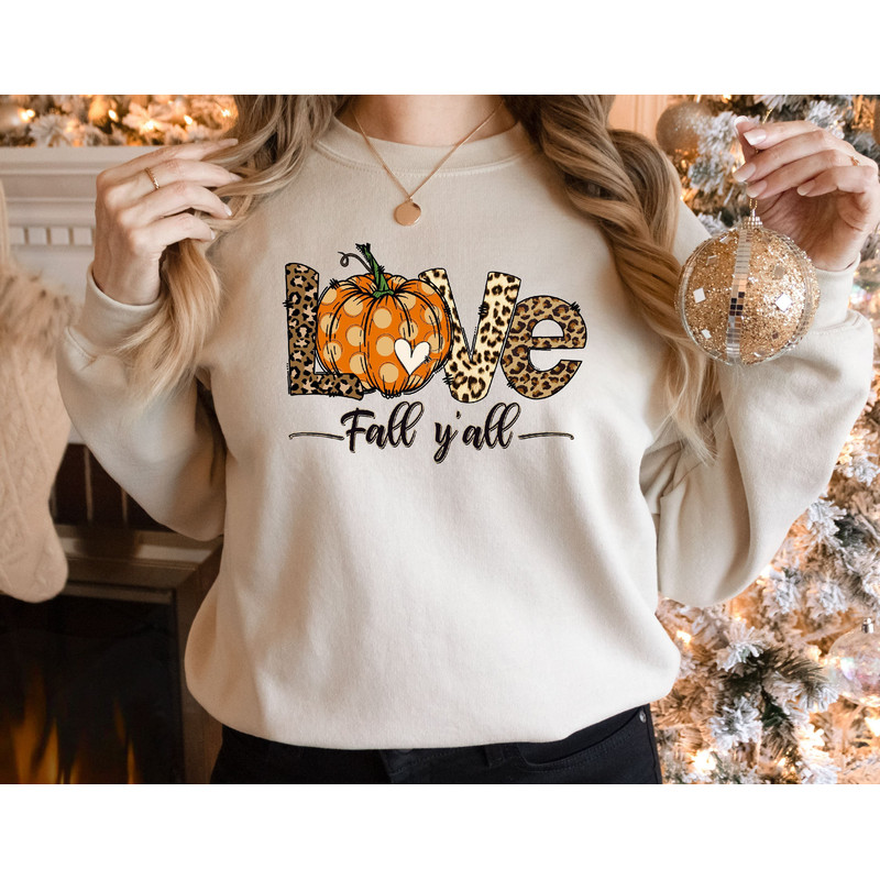 Love Fall Y'All Sweatshirt, Fall Y'all Sweatshirt, Fall Pumpkin Sweatshirt, Leopard Print Fall Sweat, Pumpkin Leopard Sweatshirt,Fall Season.jpg