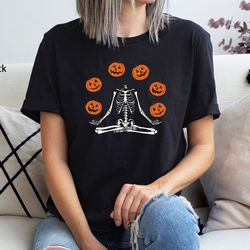 pumpkin halloween shirt, skeleton halloween t-shirt, pumpkin shirt, funny halloween shirt, pumpkin women t-shirt, fall s