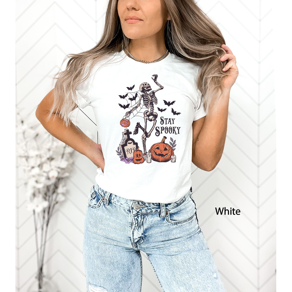 Stay Spooky T-Shirt, Halloween Shirt, Witch T-Shirt, Gift For Halloween, Funny Halloween,Skeleton Shirt,Pumpkin Season,Womens Halloween Gift.jpg