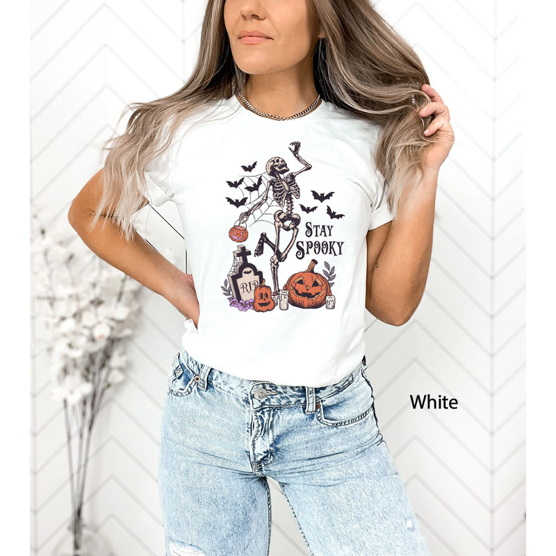 Stay Spooky T-Shirt, Halloween Shirt, Witch T-Shirt, Gift For Halloween, Funny Halloween,Skeleton Shirt,Pumpkin Season,Womens Halloween Gift.jpg