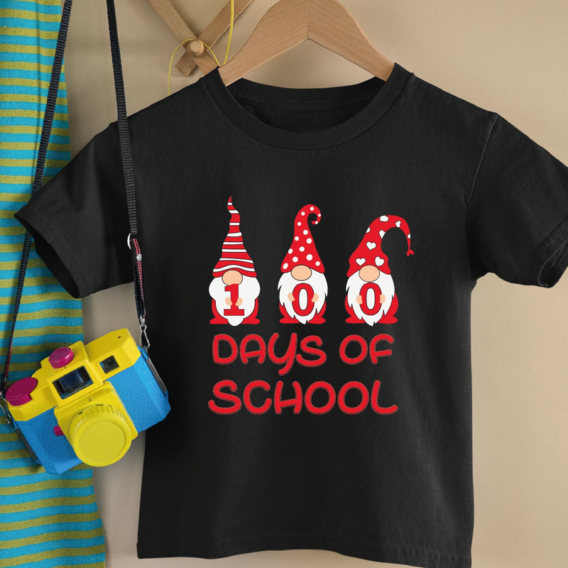 100 Days with Gnomies Shirts, 100 Days of School Shirt, 100 Magical Days Shirts, 100th Day Of School Celebration, Cute School Shirt, ALC346.jpg