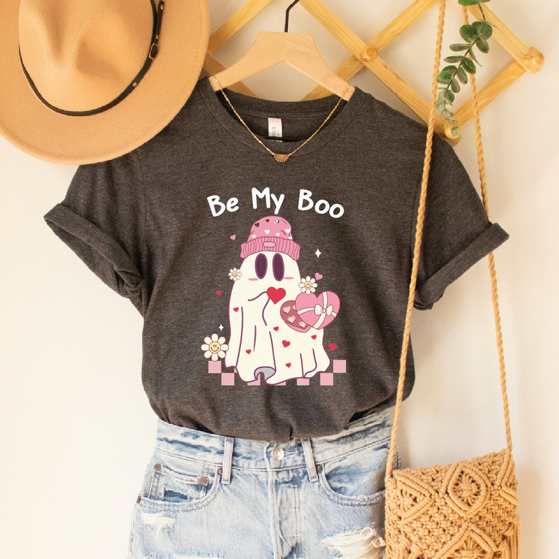 Be My Boo Shirt, Be My Boo Valentine Shirt, Will You Be My Boo Shirt, Valentines Day Ghost Shirt, Spooky Valentines Day Gift, XOXO, ALC434.jpg