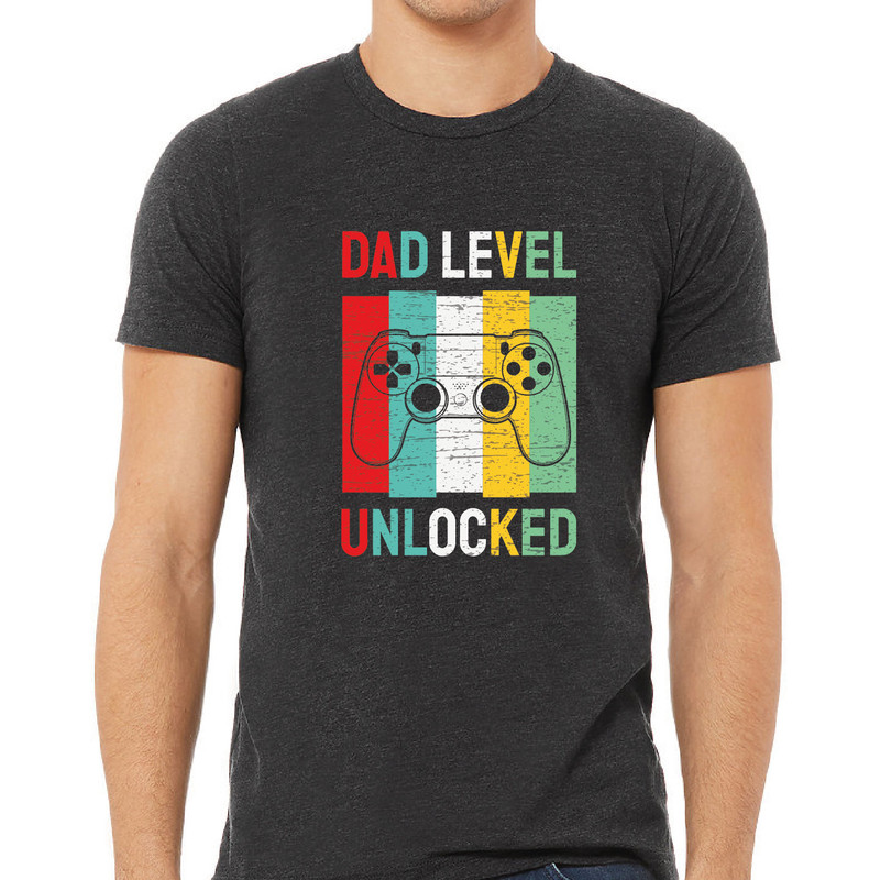 Dad Level Unlocked Tee Shirt, Funny New Dad Shirt, Gaming Dad Shirts, First Time Dad Shirt, Father's Day Gift Idea, Daddy to Be Shirt,ALC452.jpg