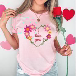 i love you shirt, heart valentines day shirts for women and girl, valentines day gift, love you shirt, love shirts, v-da