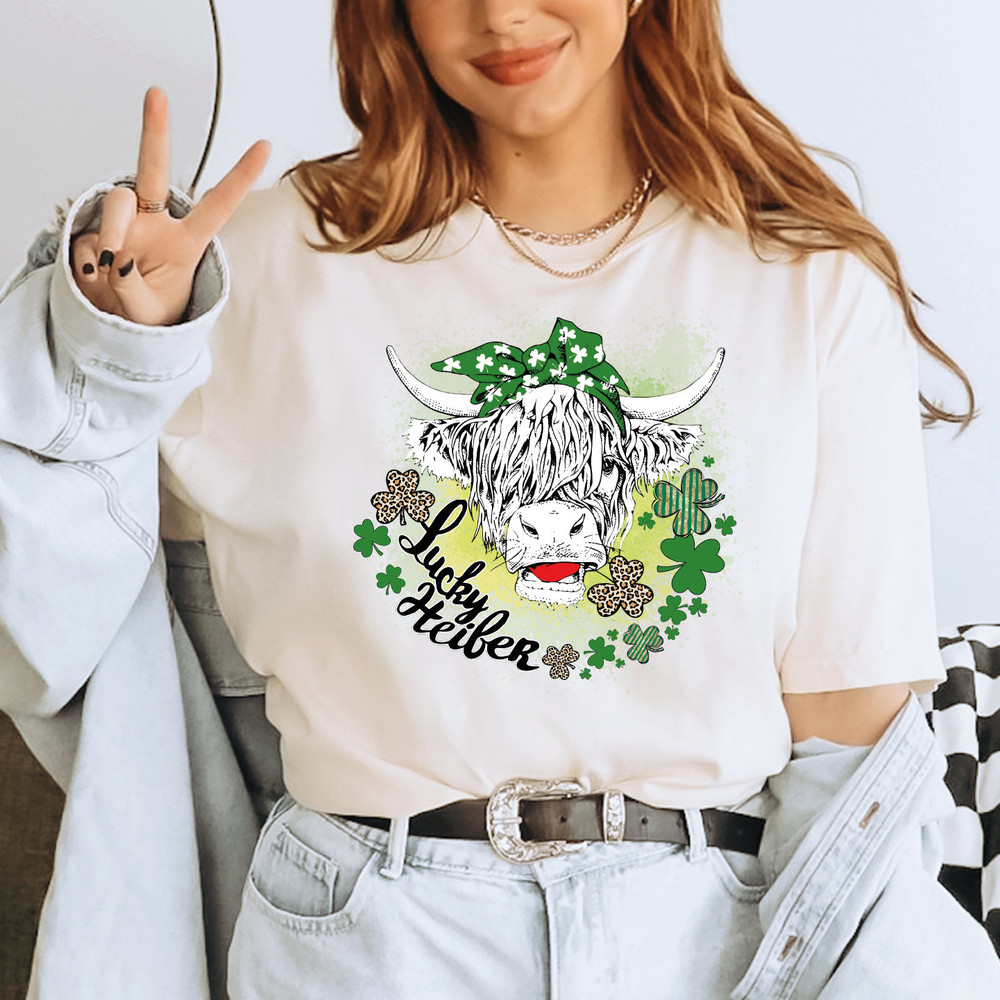 Lucky Heifer St Patrick's Shirt, Heifer Shirt, Saint Patrick's Day Shirt, Sassy Cow Tshirt,Funny Cow Lover Shirt,Crazy Heifer T-Shirt,ALC348.jpg