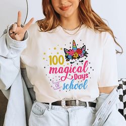 magic 100 days of school shirt, 100 days magical of school shirt, 100 days of school shirt, 100th day of school celebrat