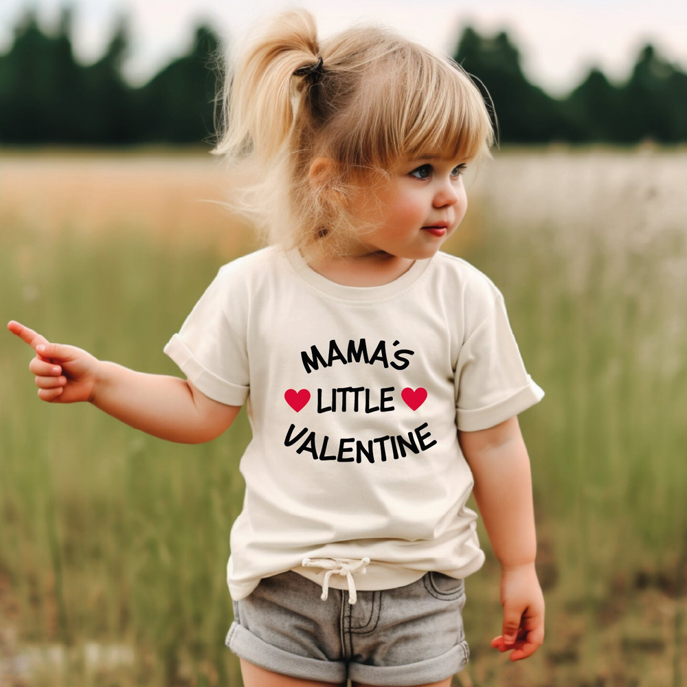 Mama's Little Valentine Shirts, Mommy's Valentine Kids Shirts, Little Valentine Kids Tee, Toddler Shirts, Mama's Little Bodysuits, ALC351.jpg