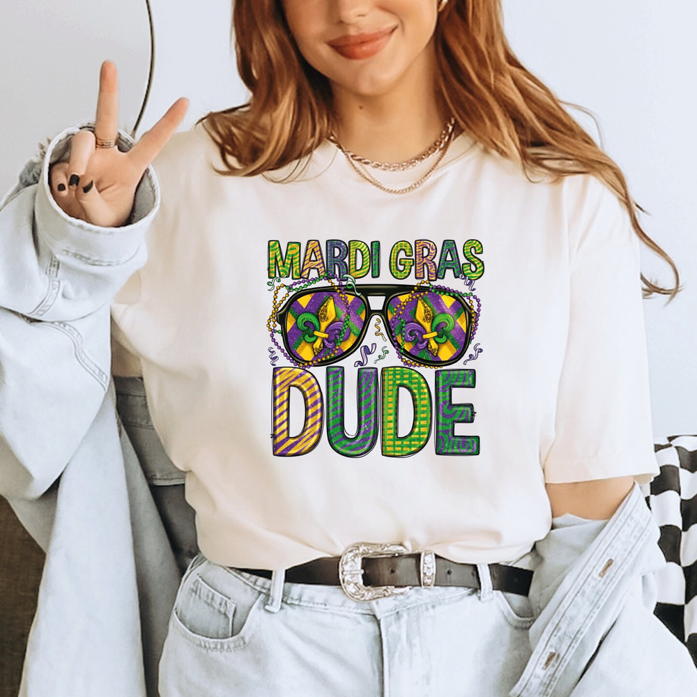 Mardi Gras Shirt, Mardi Gras Dude Shirt, Boys Mardi Gras Shirt, Kids Mardi Gras Tshirt, Fleur de Lis, Mardi Gras Carnival shirt, ALC347.jpg