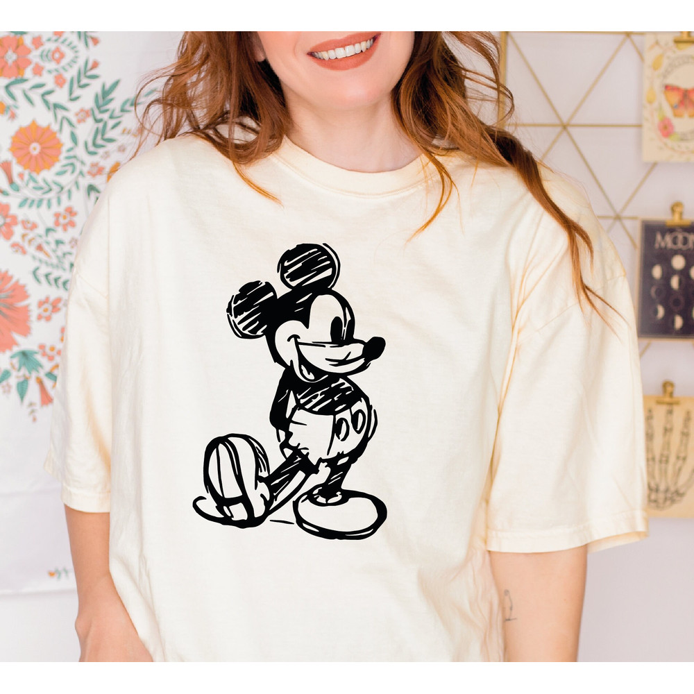 Minimalist Disney Shirt, Classic Disney Mickey Shirt, Comfort Colors Shirt.jpg