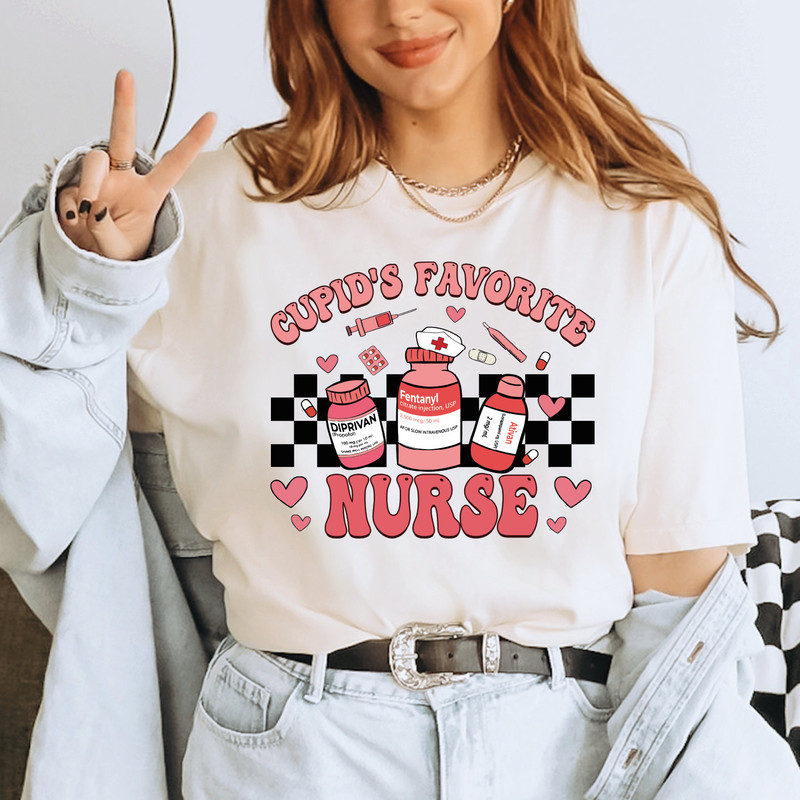 Nurse Valentine's Day Shirt, Valentines Day Nurse Tshirt, Nurse T-Shirt, Nurse Birthday Gift, Pharmacy Tech T-Shirt, Gift for Nurse, ALC289.jpg