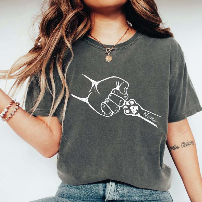 Personalized Cat Fist Bump Shirt, Cat Fist Bump Shirt, Custom Dog Fist Bump Shirt, Best Friend Shirt, Pet Tee, Pet Lover Shirt Gift, ALC470.jpg