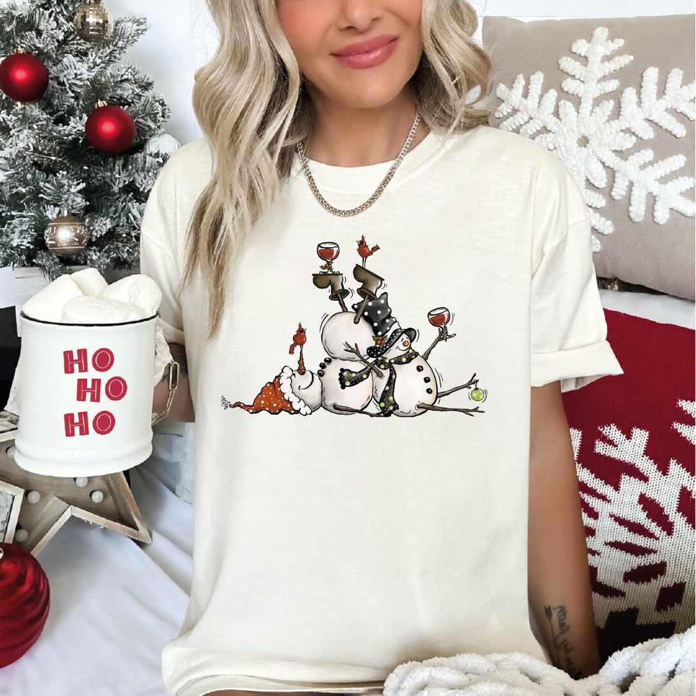 Snowman Christmas Shirt, Funny Christmas T Shirt,Holiday Apparel, Christmas shirt, Cute Snowman Shirt,Funny Winter SnowmAN Xmas Gift,ALC003.jpg