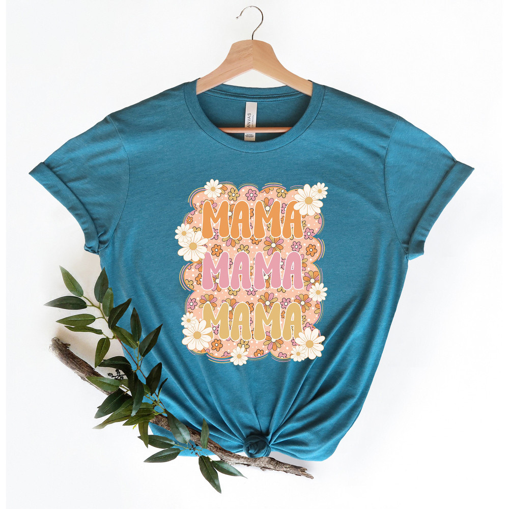 Floral Retro Mama Shirt, Summer Mama Shirt, Boho Mama Tee, Girl Mom Shirt, Mommy Shirt, Gift for Mom, Mothers Day,Mom Life Shirt,Mom to be.jpg