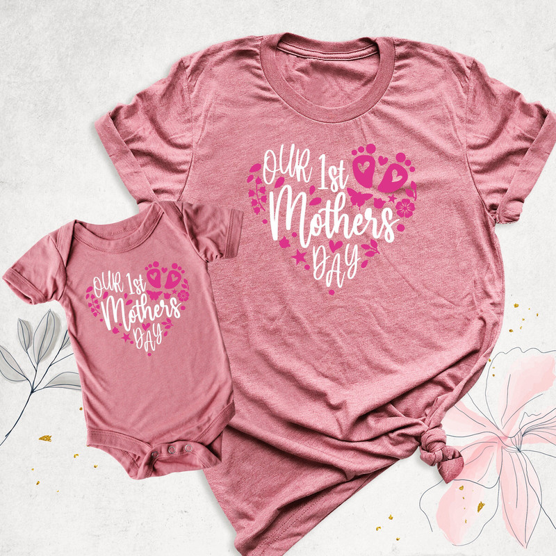 First Mother's Day Shirts, Gift for New Mom, Mothers Day Matching Shirt, Mommy and Baby Shirt, Mother and Daughter Shirt, Mother's Day Gifts.jpg