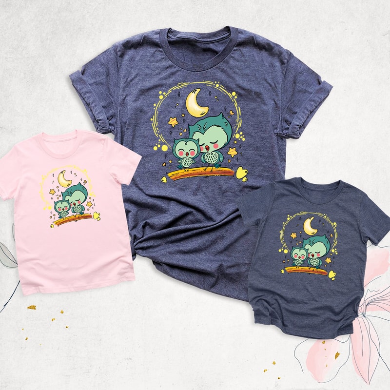 Mama and Mini Owl Shirts, Mommy and Me Matching Shirt, Mother's Day Shirt, Mom and Baby Outfits, Mother Daughter Shirt, Baby Shower Gift Tee.jpg