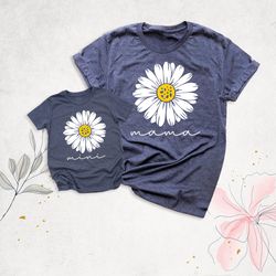 mama and mini shirts, daisy family matching shirt, mothers day shirt