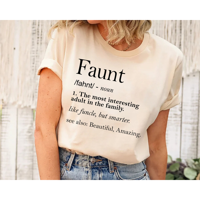 Faunt Definition Women T-Shirt, Funtie Definition, Funny Aunt Niece Apparel, Gift For Aunt, Aunt Birthday Shirt, Aunt Gift, Hoodie For Aunt.jpg