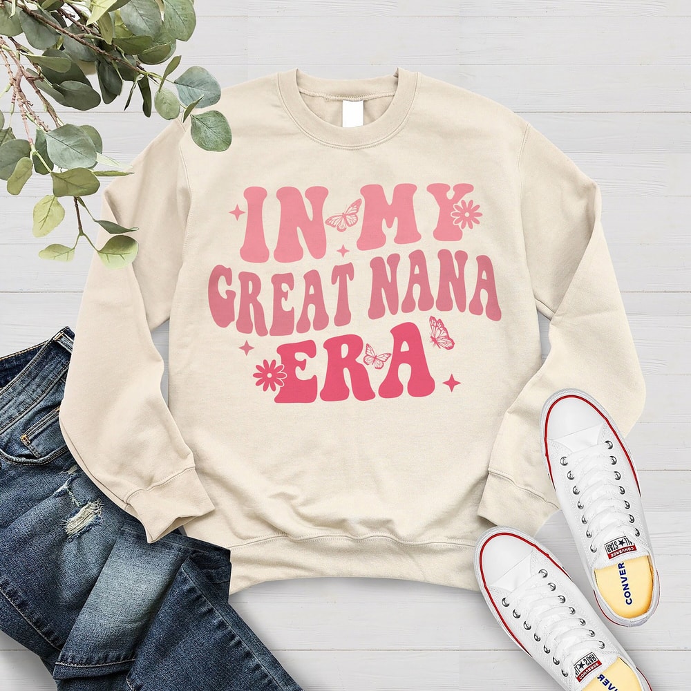 In My Great Grandma Era Sweatshirt - Great Grandma Shirt - Gift for Great Grandma - Great Grandma Tee - Pregnancy Announcement.jpg