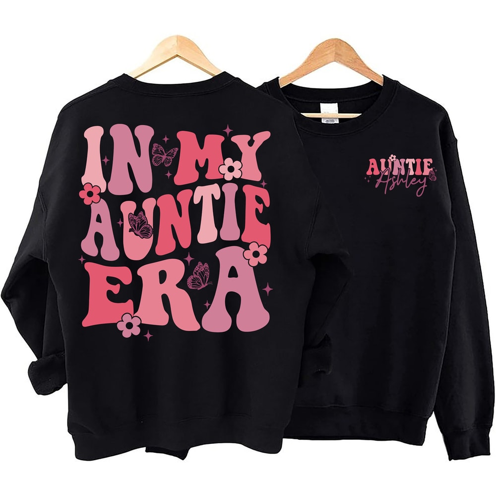 Retro In My Auntie Era Sweatshirt, Aunt Christmas Gift, Cool Aunts Club,Auntie Crewneck,Aunt Birthday Gift, New Aunt Shirt, Aunt Est 2024.jpg