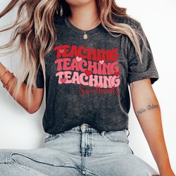 teaching sweethearts teacher sweatshirt, valentines day teacher hoodie,teacher valentines day gift,l