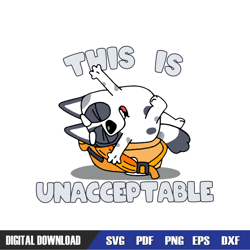 this is unacceptable bluey muffin school svg, bluey birthday svg, birthday svg, svg designs, digital download