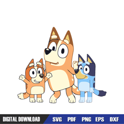 bluey mom chilli and kids heeler family svg, bluey birthday svg, birthday svg, svg designs, digital download