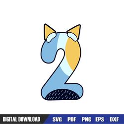 bluey bingo heeler family happy 2nd birthday svg, bluey birthday svg, birthday svg, svg designs, digital download