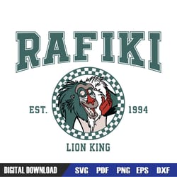 disney rafiki the lion king est 1994 svg, disney svg , mickey mouse disney, svg designs, digital download