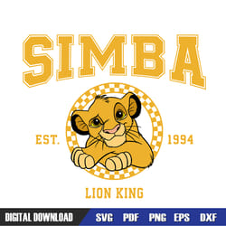 disney simba the lion king est 1994 svg, disney svg , mickey mouse disney, svg designs, digital download
