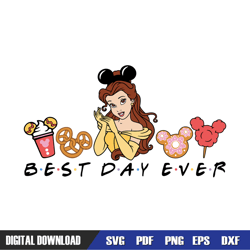 best day ever princess belle disney snacks svg, disney svg ,mickey mouse disney, svg designs, digital download