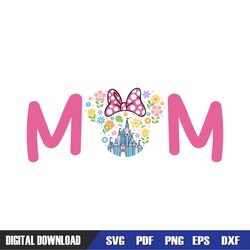 disney mom minnie mouse floral kingdom svg, disney svg ,mickey mouse disney, svg designs, digital download