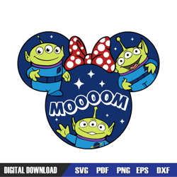 mom minnie mouse little green aliens svg, disney svg ,mickey mouse disney, svg designs, digital download