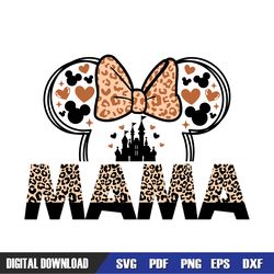leopard mama disney minnie castle svg, disney svg ,mickey mouse disney, svg designs, digital download