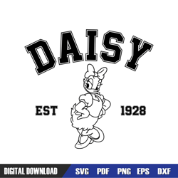 daisy duck since 1928 design svg, disney svg ,family vacation, svg designs, digital download