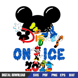 mickey mouse ears disney on ice svg, disney svg ,family vacation, svg designs, digital download
