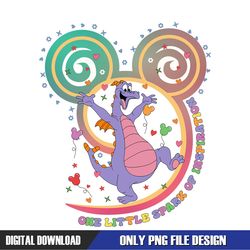 disney figment one little spark of inspiration png, disney png ,disney mickey png, digital download